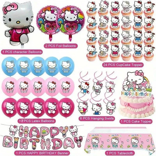 Celunhasev Hello Kitty latex balloons brighten party space and photos
