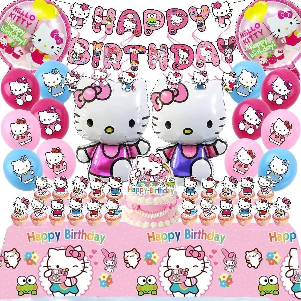 Celunhasev Kitty banner for birthdays adds festive pink flair and clear celebration messaging.