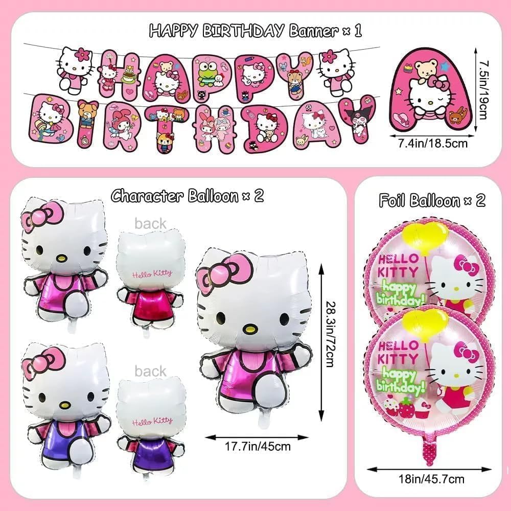 Celunhasev tablecloth provides water-resistant protection and playful Hello Kitty motif.