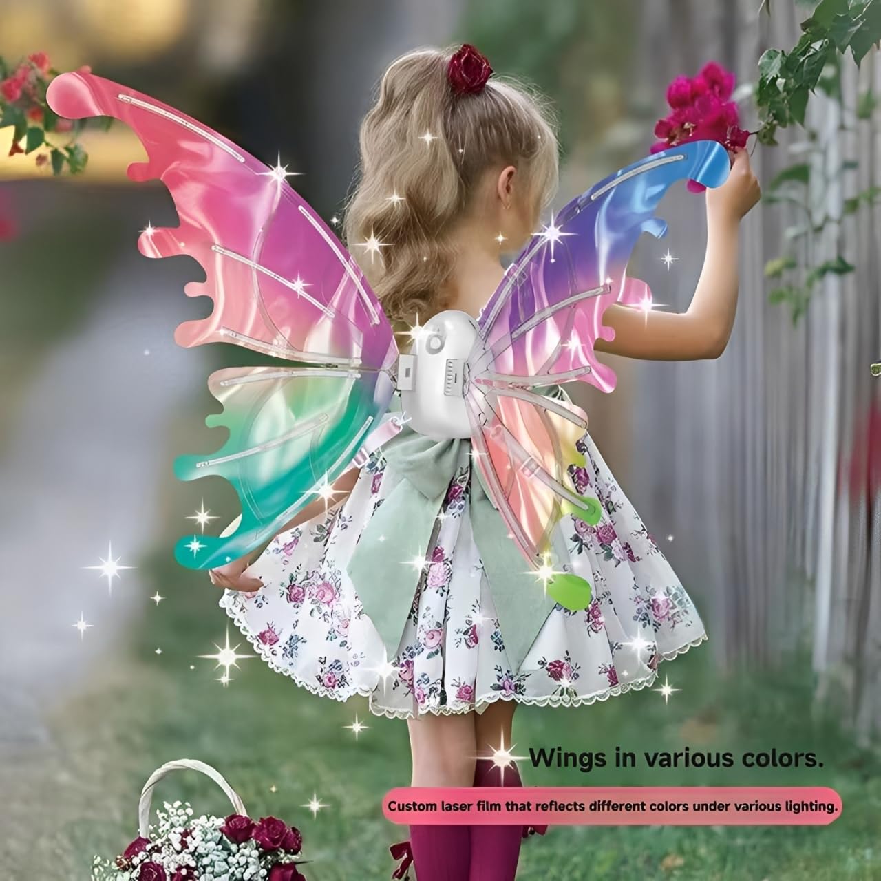 CEMIRK color-changing film wings shift hues for dynamic stage outfits