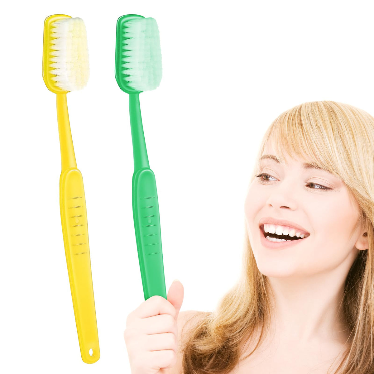 Ceonam giant toothbrush prop yellow for playful parties and photo shoots.