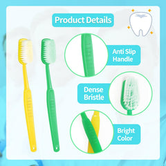 Ceonam oversized toothbrush prop yellow close-up showcases durable plastic.