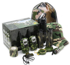 CEREM Kids Explorer walkie-talkies with lanyards for quick team communication on outdoor adventures.