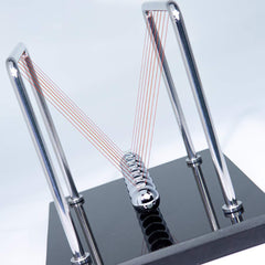 CERROPI Newton cradle swing time emphasizes extended motion for soothing focus sessions