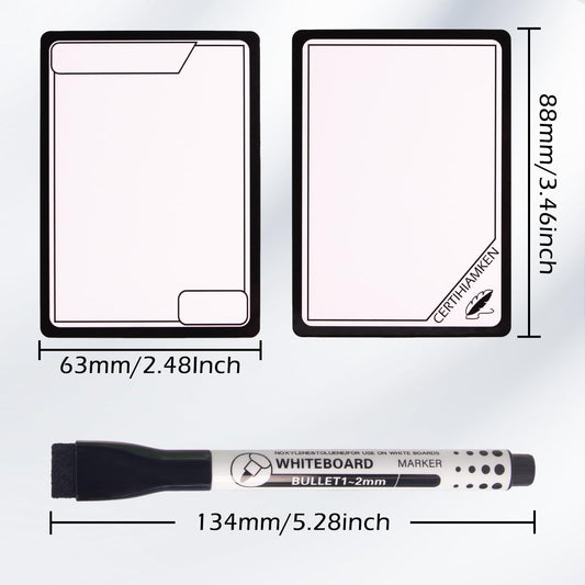 Certihiamken brush tip marker pens in four colors for easy writing and erasing