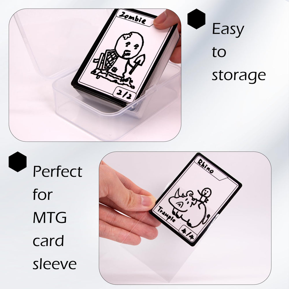 Certihiamken MTG size proxy cards fit standard sleeves