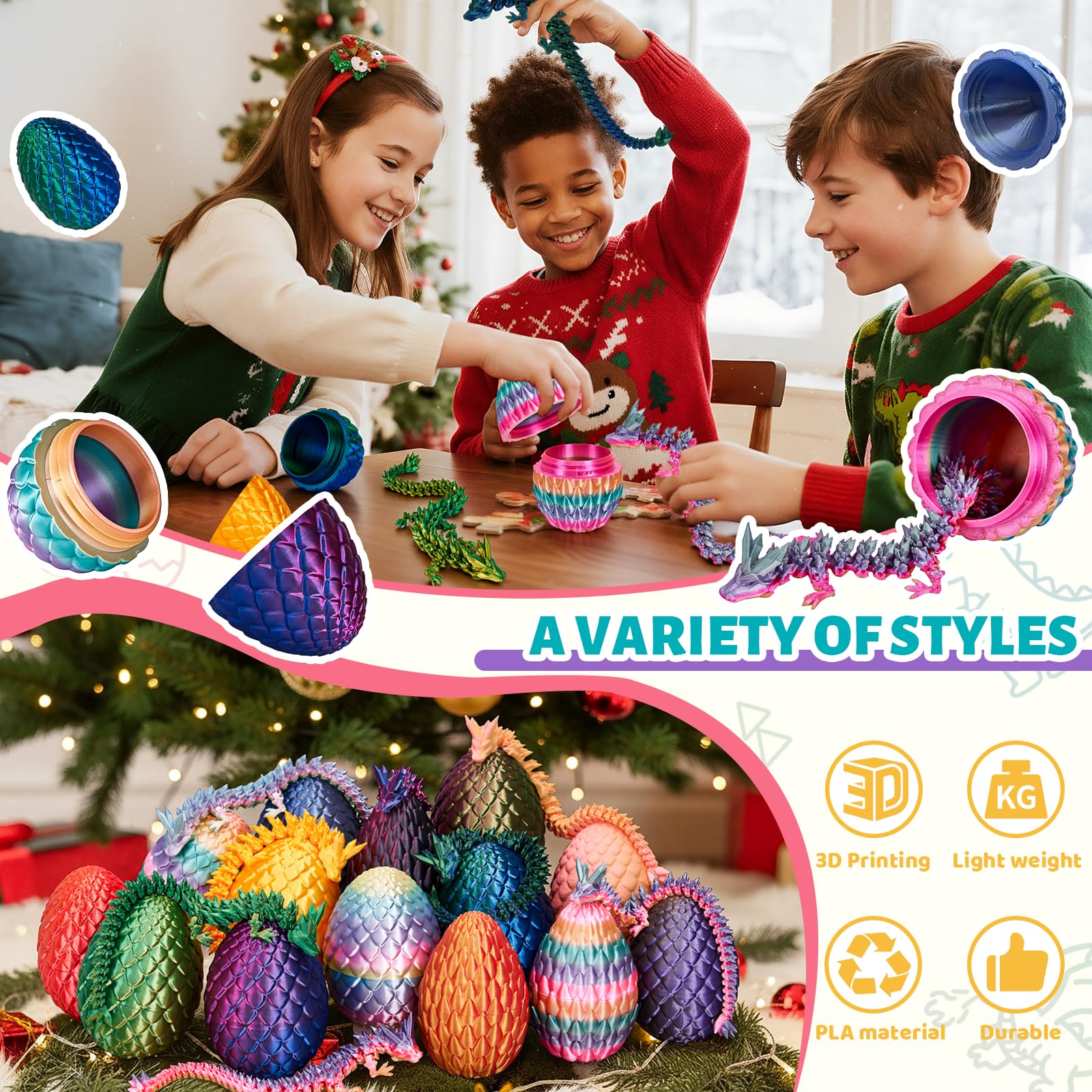 Cessfle artist-designed details highlight shimmering scales for collectors and display shelves.