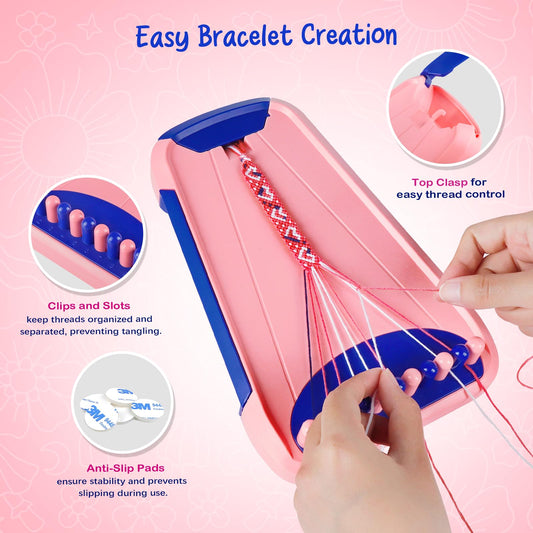 CEUCAL bracelet making kit side drawer organizes colors for on the go crafting.