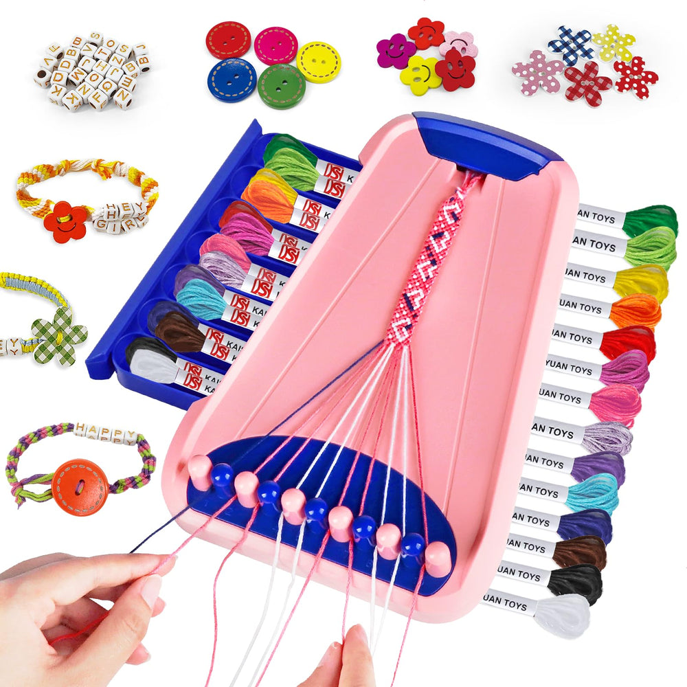 CEUCAL bracelet making kit top clasp keeps threads secure for smooth crafting.