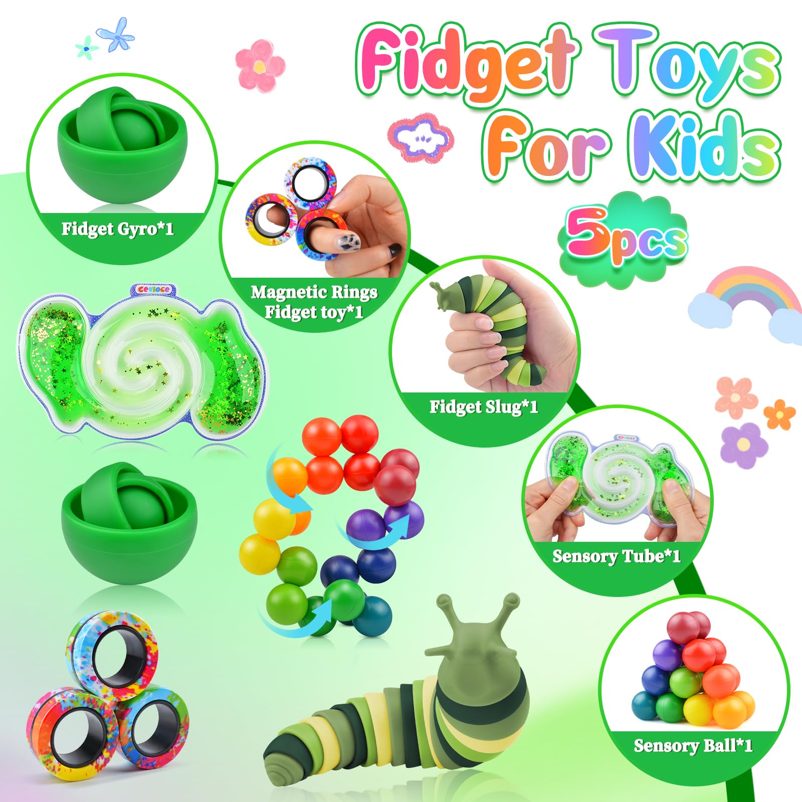 Cevioce slug fidget toy provides tactile relief for anxious moments.