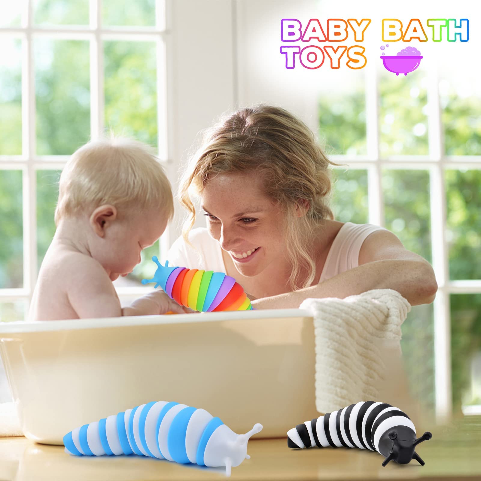 Cevioce slug toy color options offer appealing sensory variety for play.