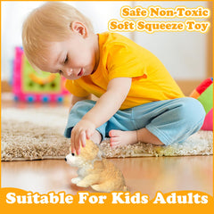 Cevly Taba Squishy Dog yellow gift-ready option for holidays