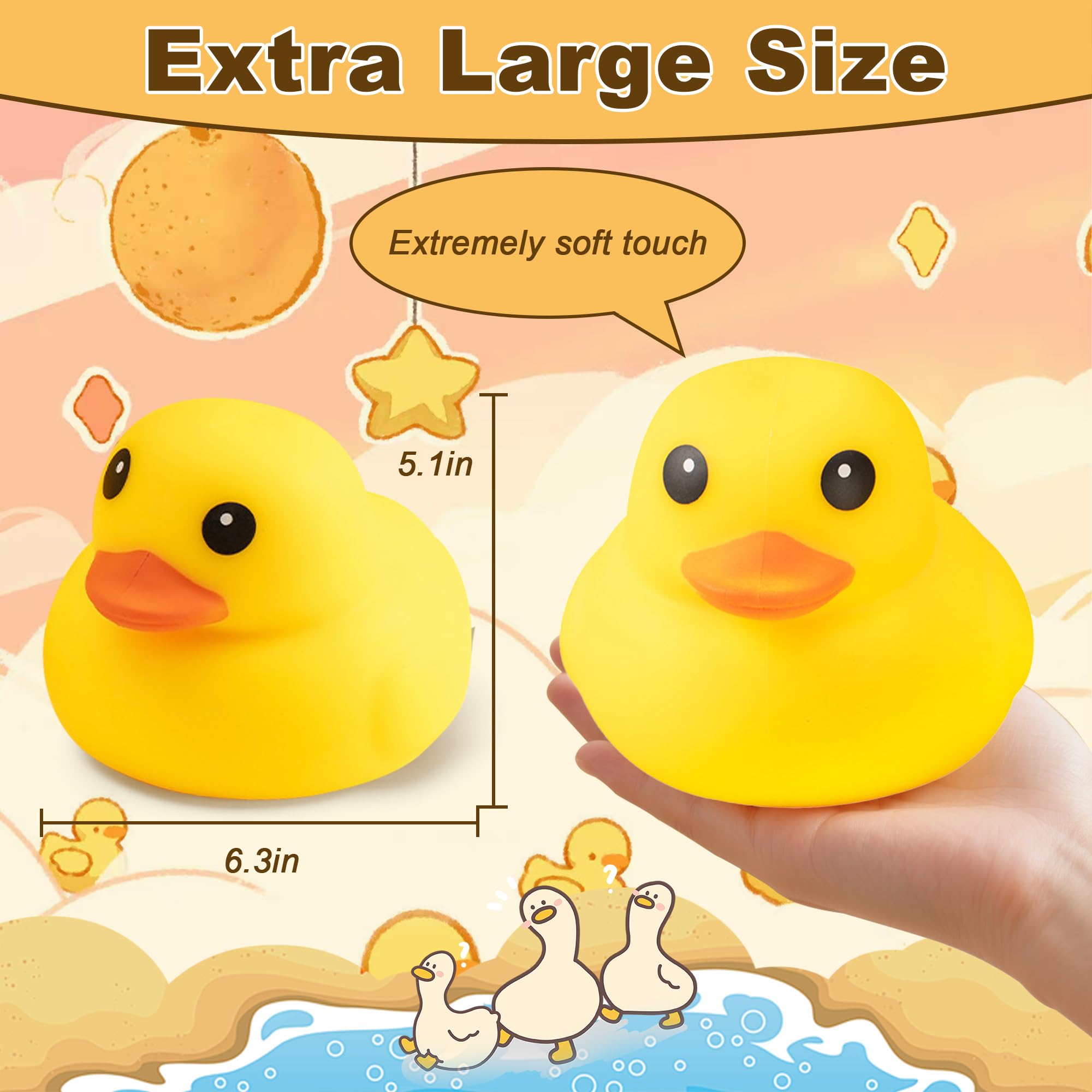 Cevly Duck Squishy Toy on a desk, adds cute decor and mood boost.