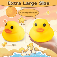Cevly Duck Squishy Toy on a desk, adds cute decor and mood boost.