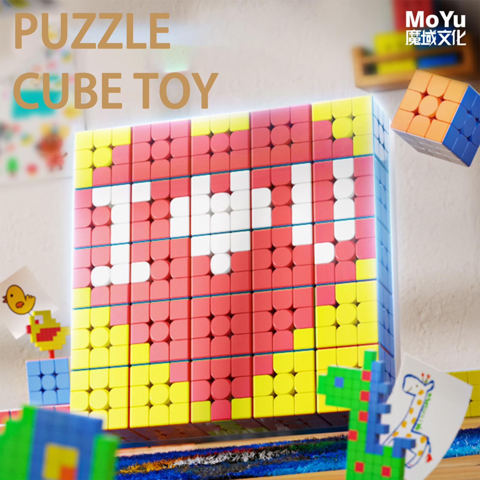 CFMOUR Moyu Meilong 3x3 speed cubes packaged for gifting and storage.