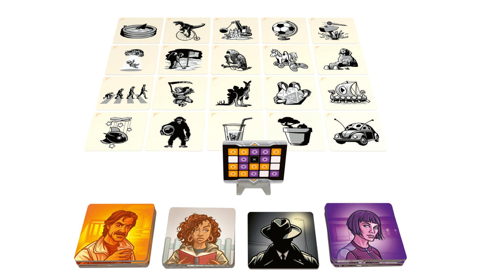 CGE Codenames: Pictures gameplay setup demonstrates easy, family-friendly rounds