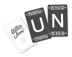 CGE Letter Jam card stands organize player boards for turns