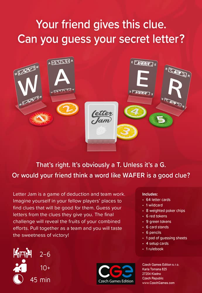 CGE Letter Jam wildcard token enables flexible word possibilities during play
