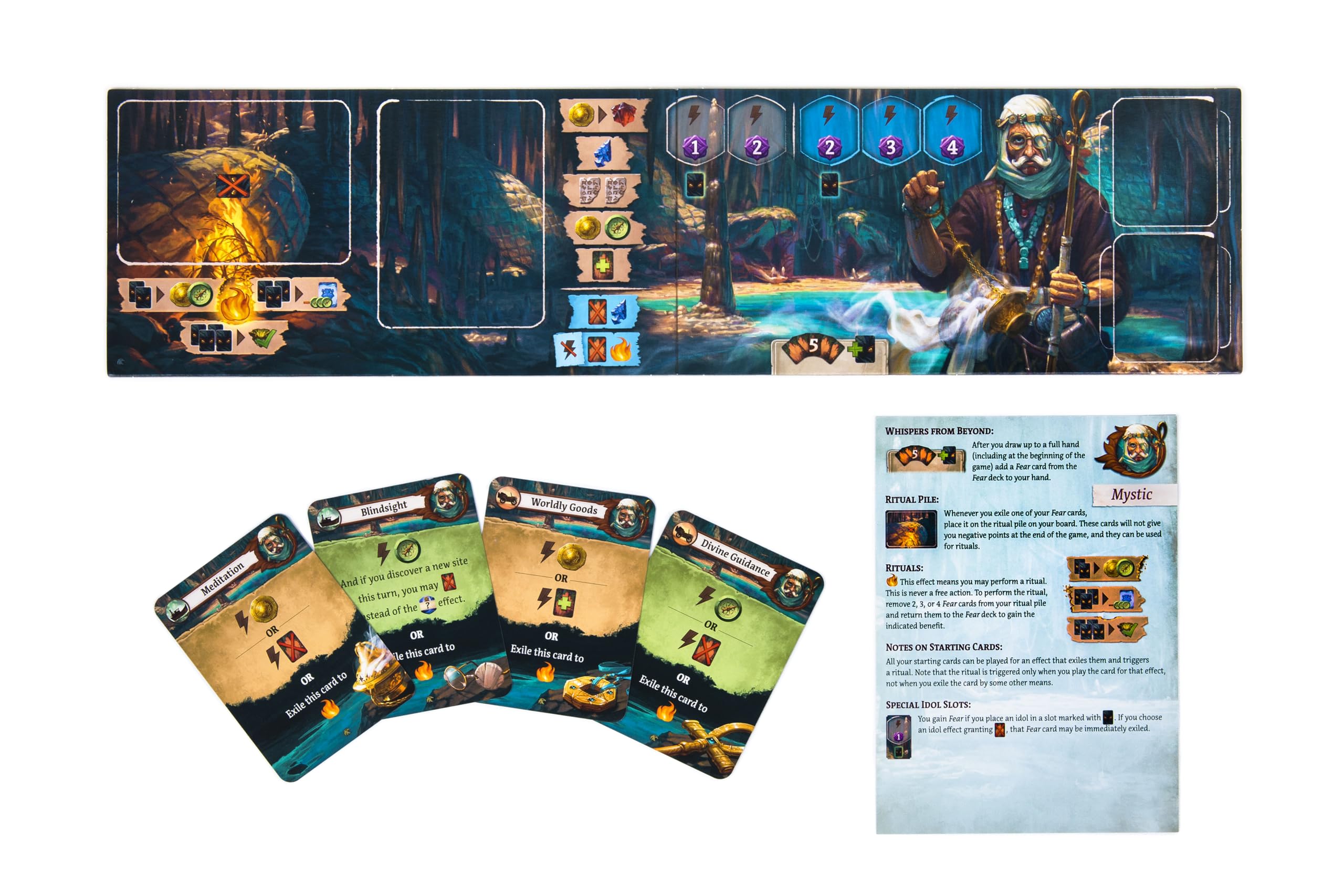 CGE Lost Ruins of Arnak Expedition Leaders new item and artifact cards for combos