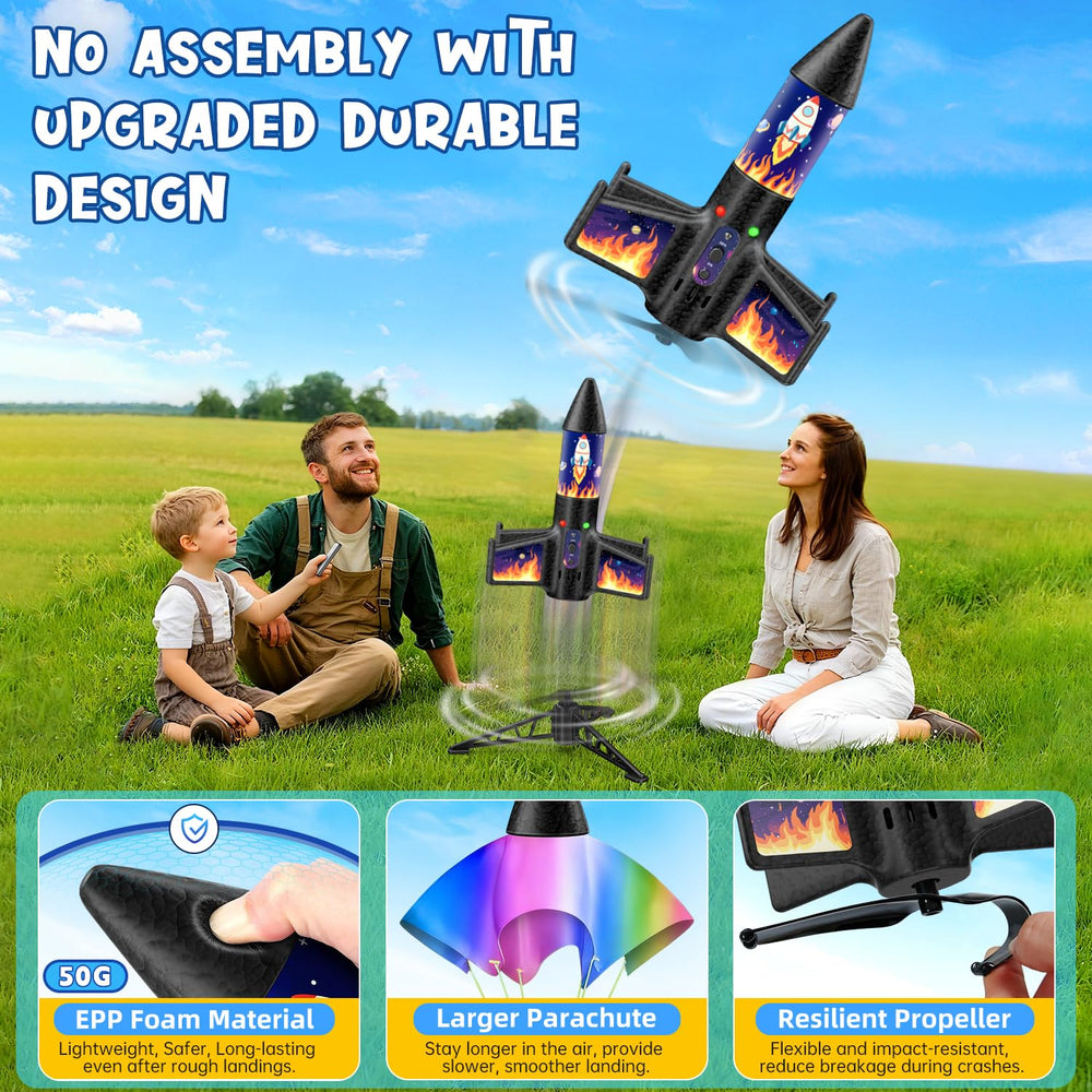 CGGSNDF rocket launcher LED lights tracking nighttime flights