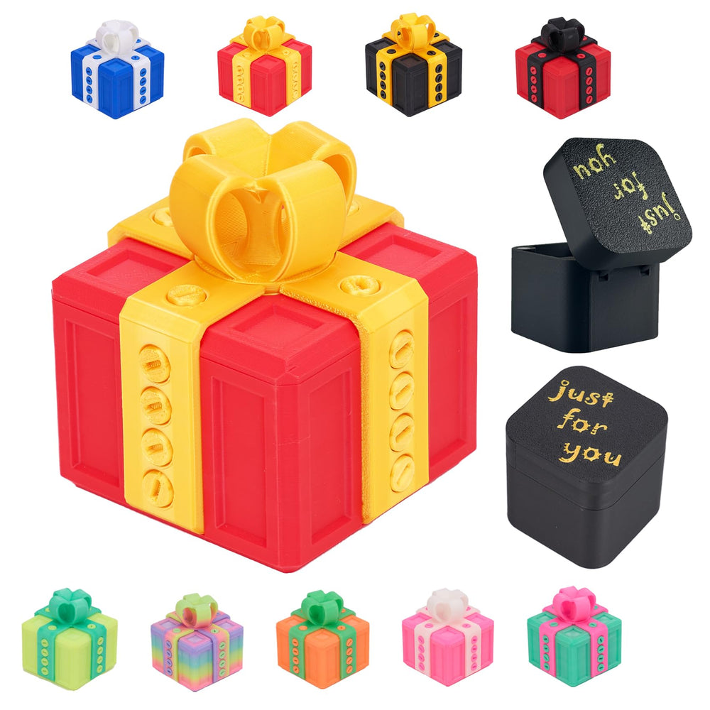 CGXRDK annoying gift box screws close-up with glow-in-the-dark color, ideal prank setup.