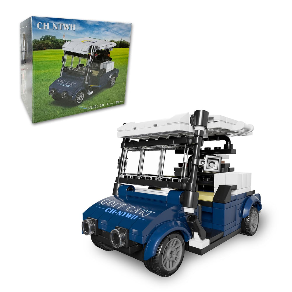 CH NTWH Golf Cart Building Set blue assembly for desk display