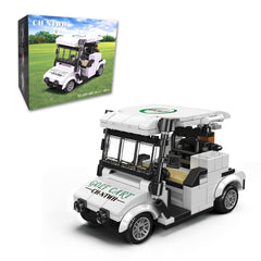 CH NTWH golf cart model blue front view with detachable windshield for display-ready appeal