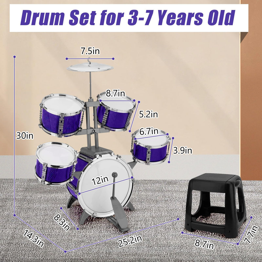 CHADRIGIVS assembled drum set during playtime ideal for creative jams