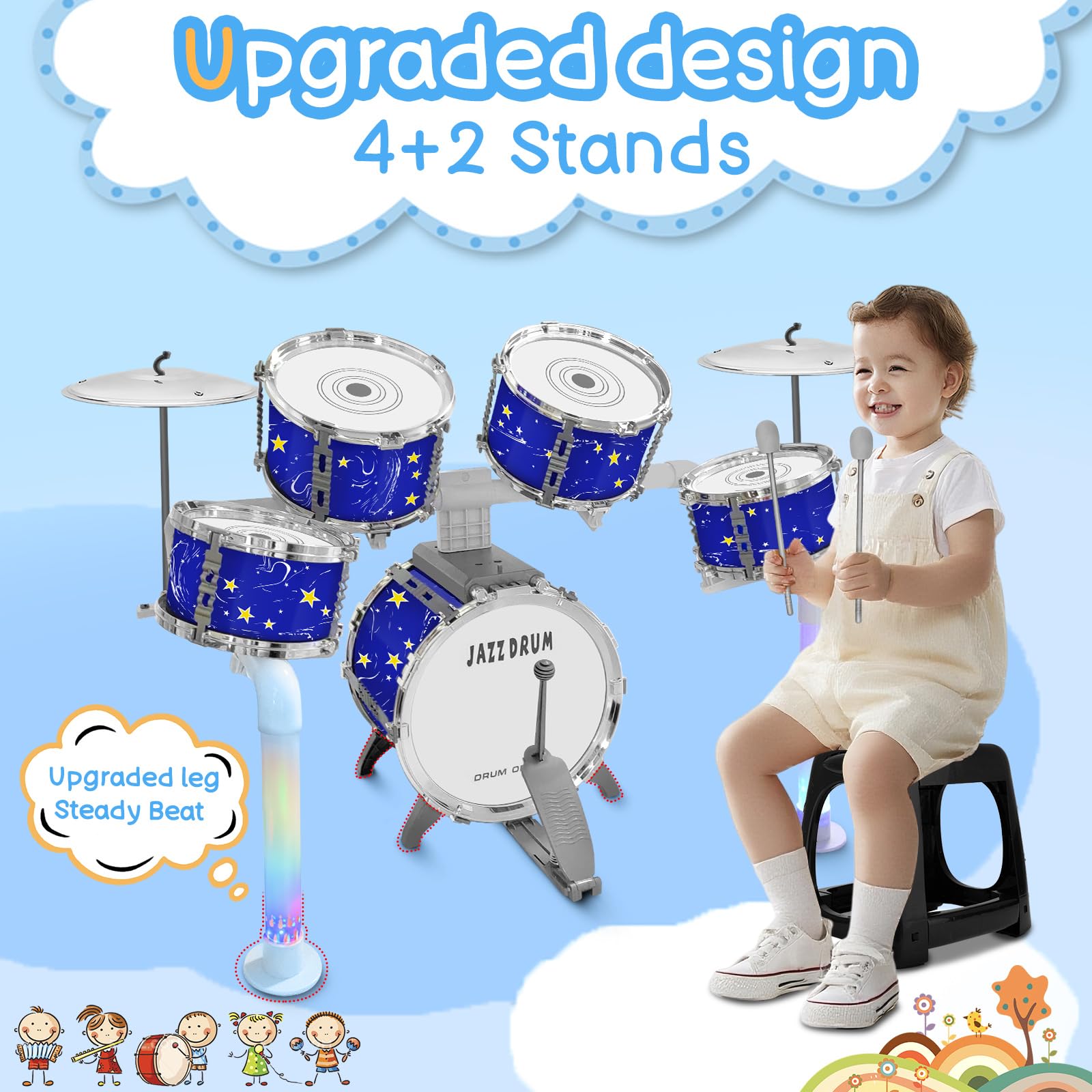 CHADRIGIVS bass drum pedal helps kids feel the beat.