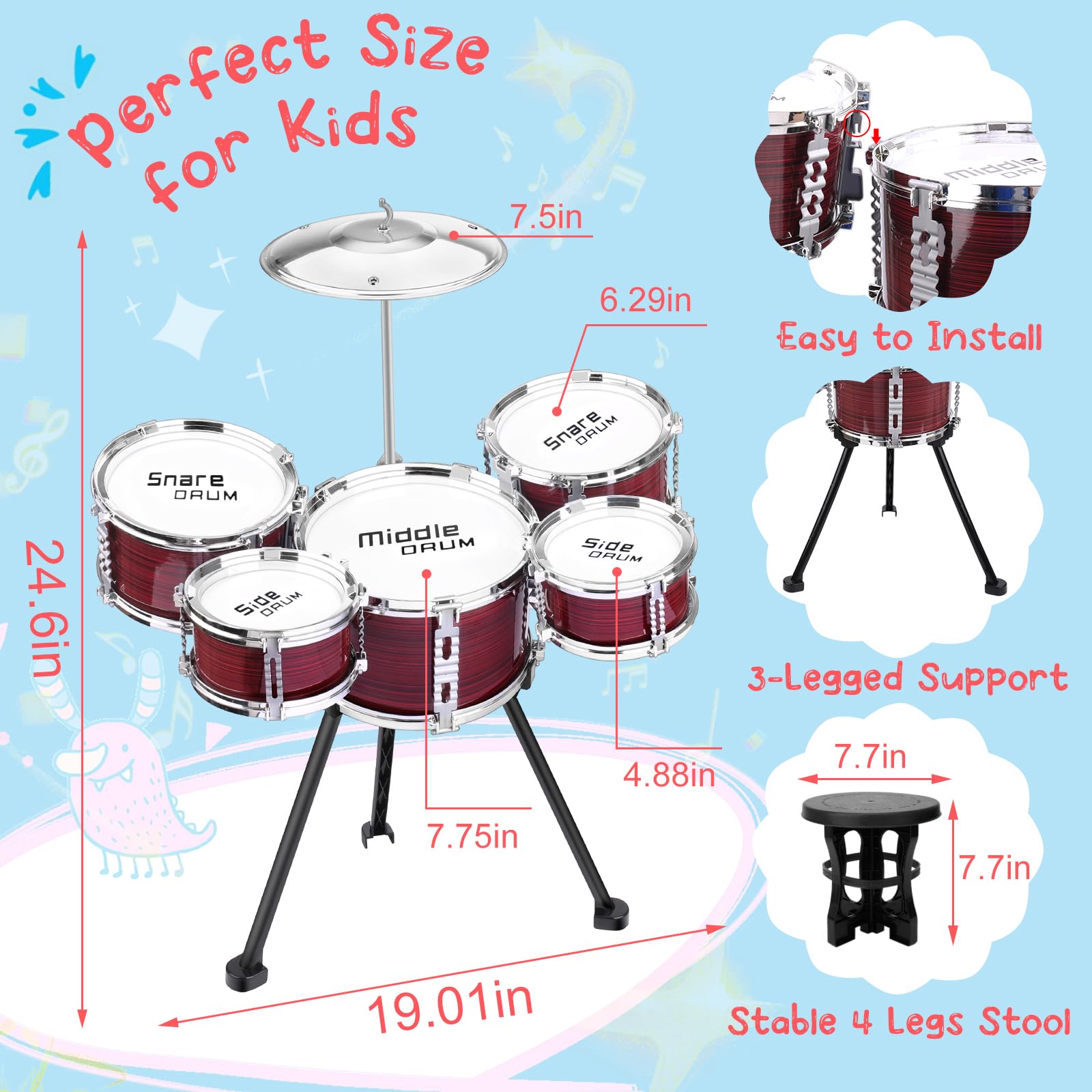 CHADRIGIVS educational toy percussion kit sparks creative play and coordination