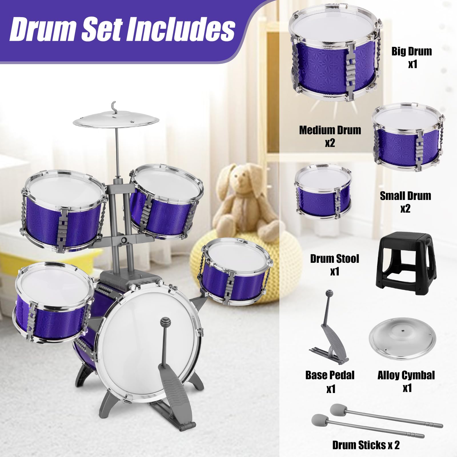 CHADRIGIVS gift-ready drum set packaging ideal for holidays
