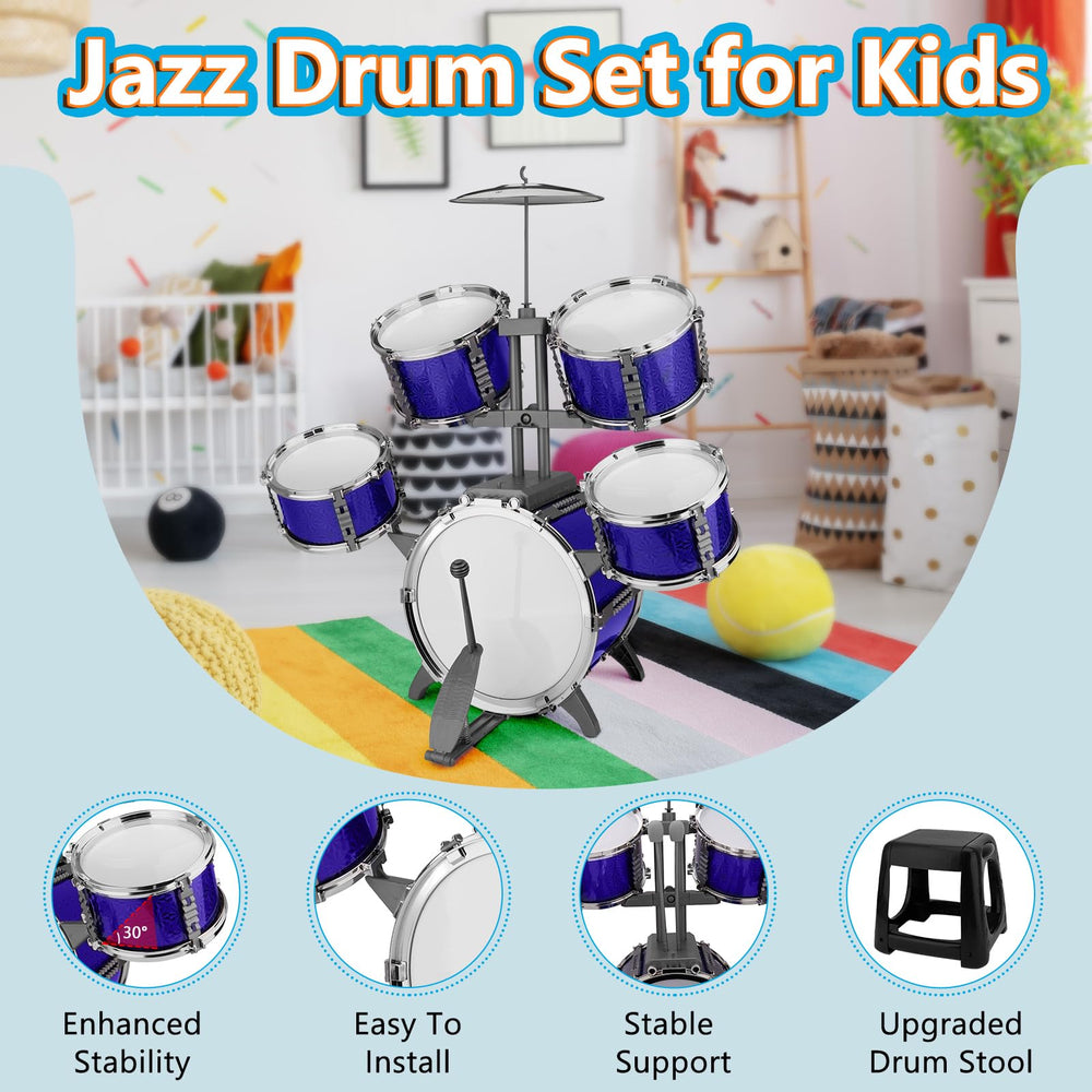 CHADRIGIVS Kids drum set cymbal adds bright accents to early musical exploration.
