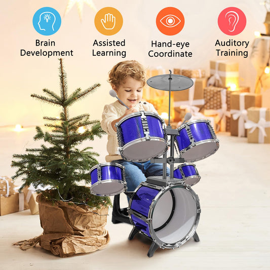 CHADRIGIVS Kids drum set snare drums highlight playful beats for new learners.
