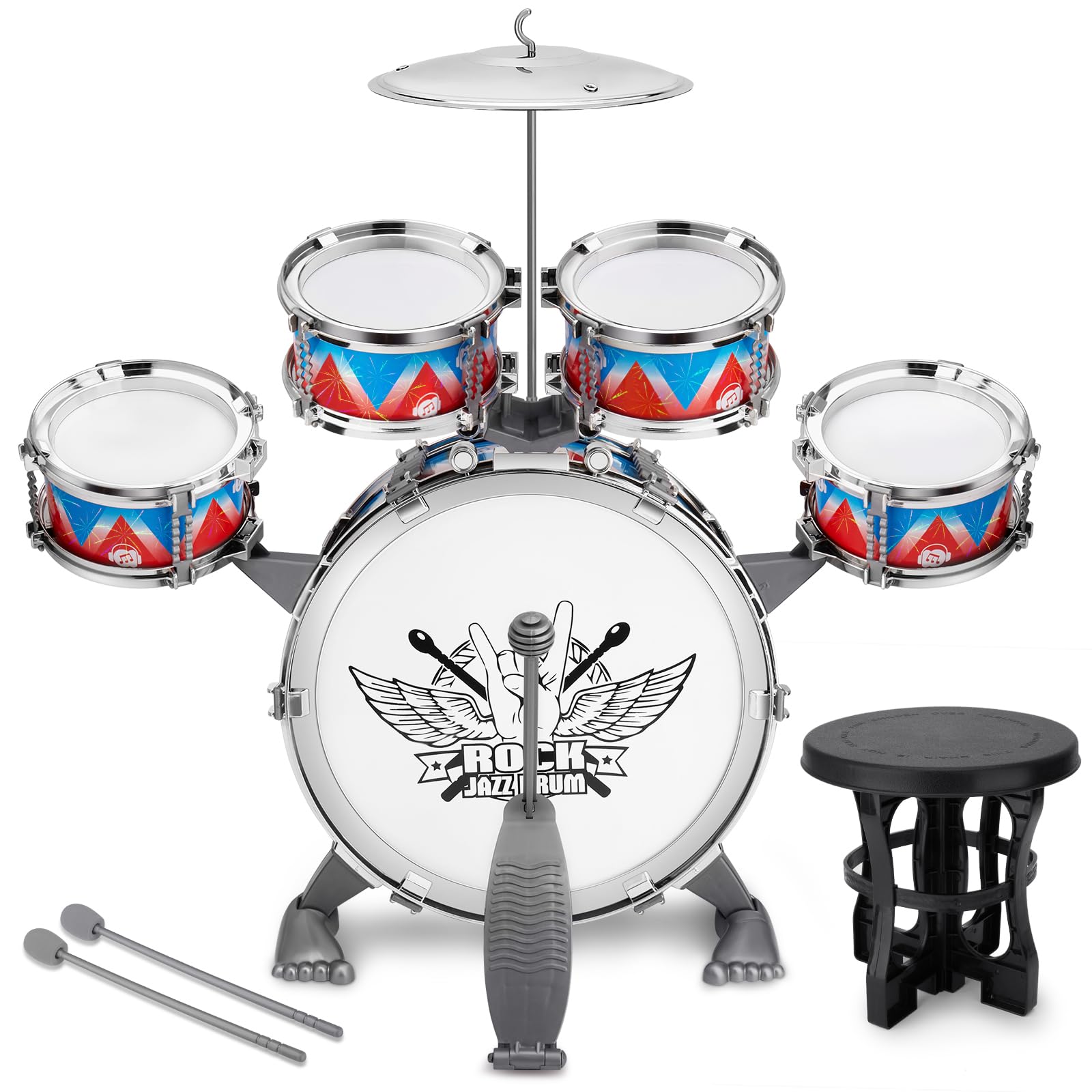 CHADRIGIVS toddler drum base drum supports early rhythm learning.