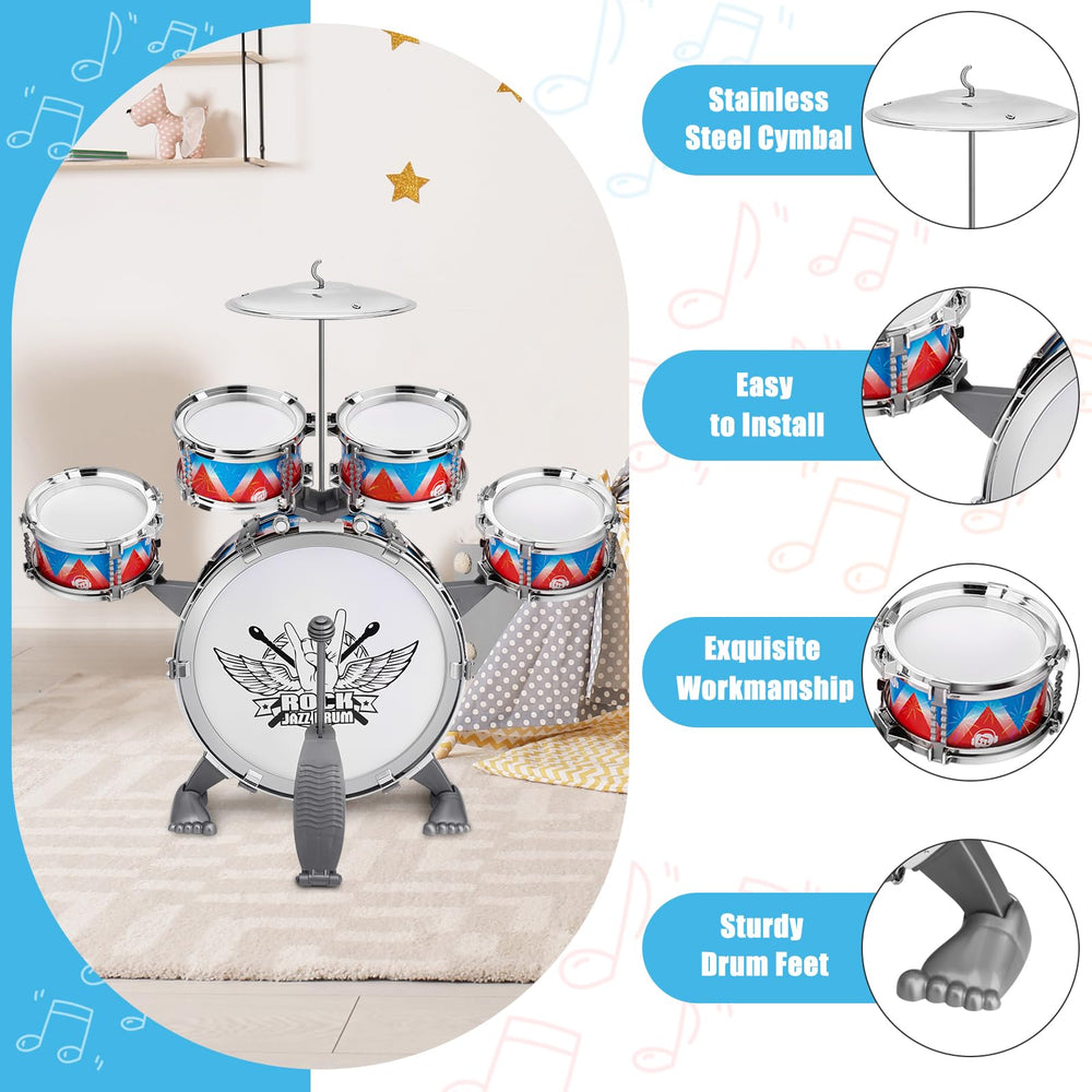 CHADRIGIVS toddler drum set snare drum 1 for energetic rhythms