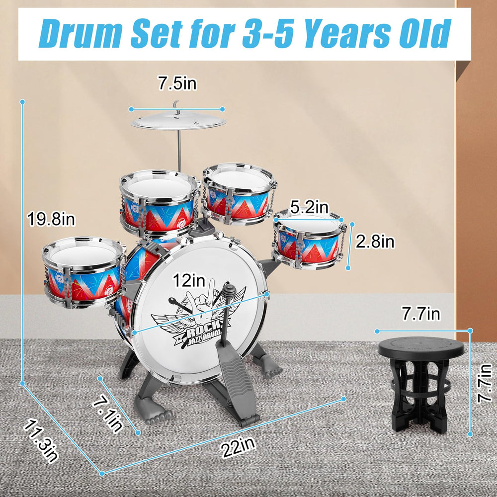CHADRIGIVS toddler drum set snare drum 3 for jam sessions