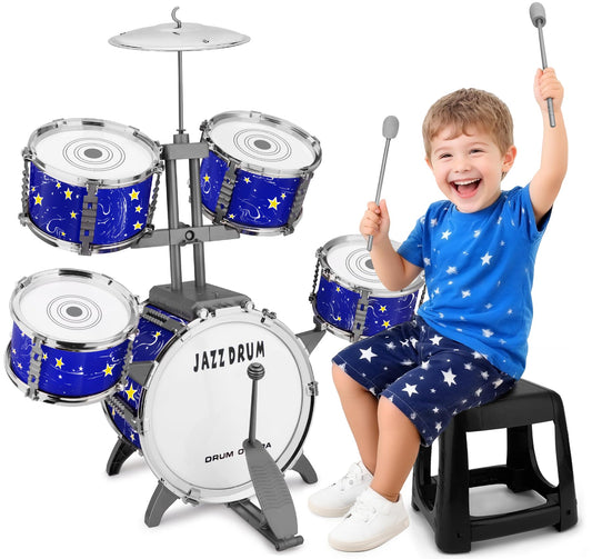 CHADRIGIVS Upgraded Kids Drum Set bass-drum for toddler musical play