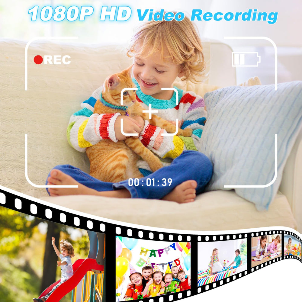 CHAKEYAKE Kids Camera 32GB memory card included for thousands of photos.