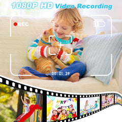 CHAKEYAKE Kids Camera 32GB memory card included for thousands of photos.