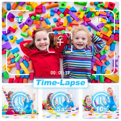 CHAKEYAKE Kids Camera long battery life for hours of play.