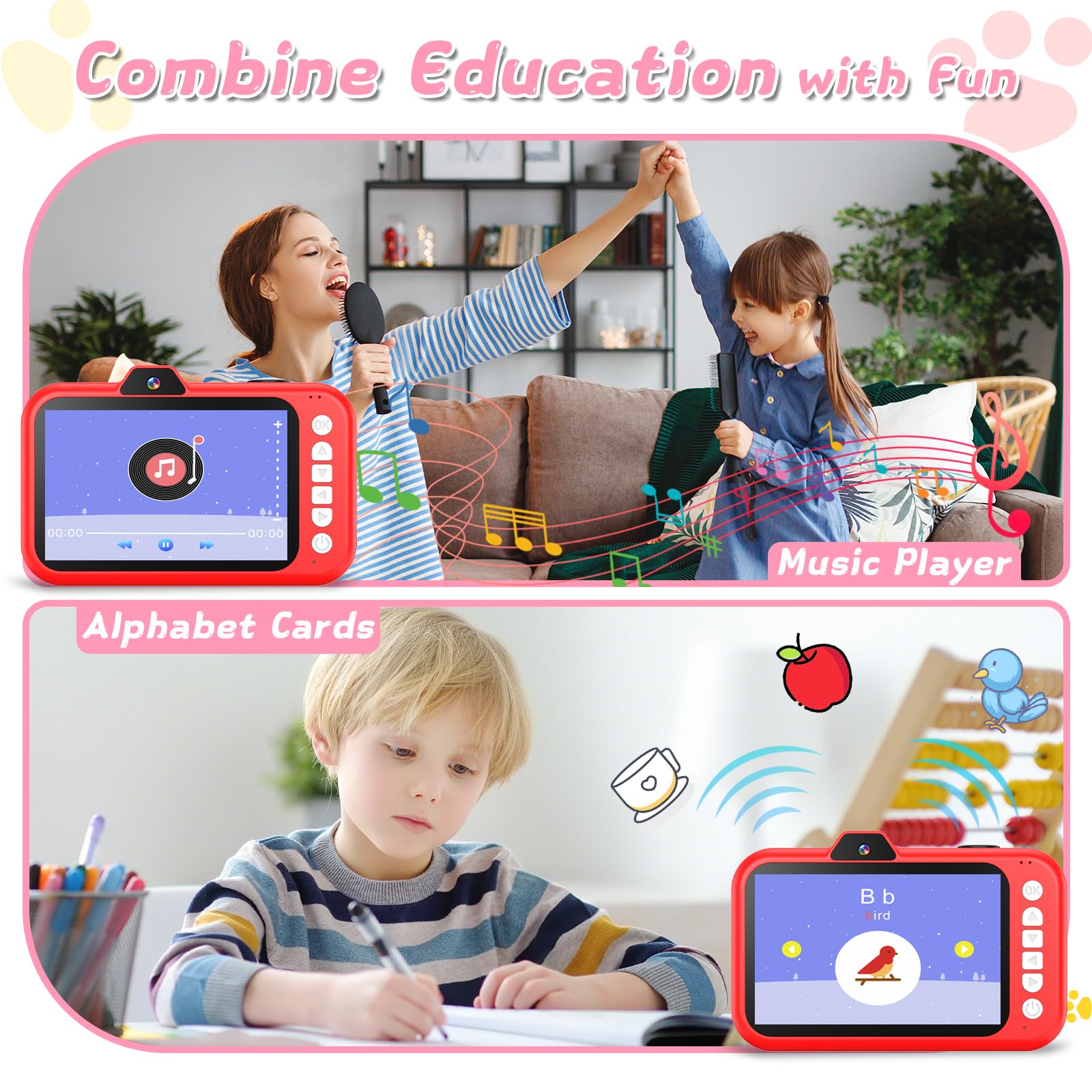 CHAKEYAKE Kids Camera Time-Lapse mode for storytelling on the go