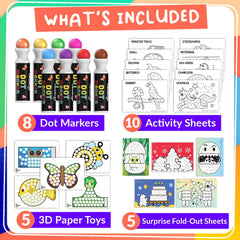Chalkola 20-page coloring activity book kit for extended art learning.