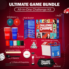 Challenge Champs family-game-night scene with multiple players enjoying fast, engaging challenges.