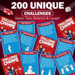 Challenge Champs speed-challenges spark quick thinking and lively competition.