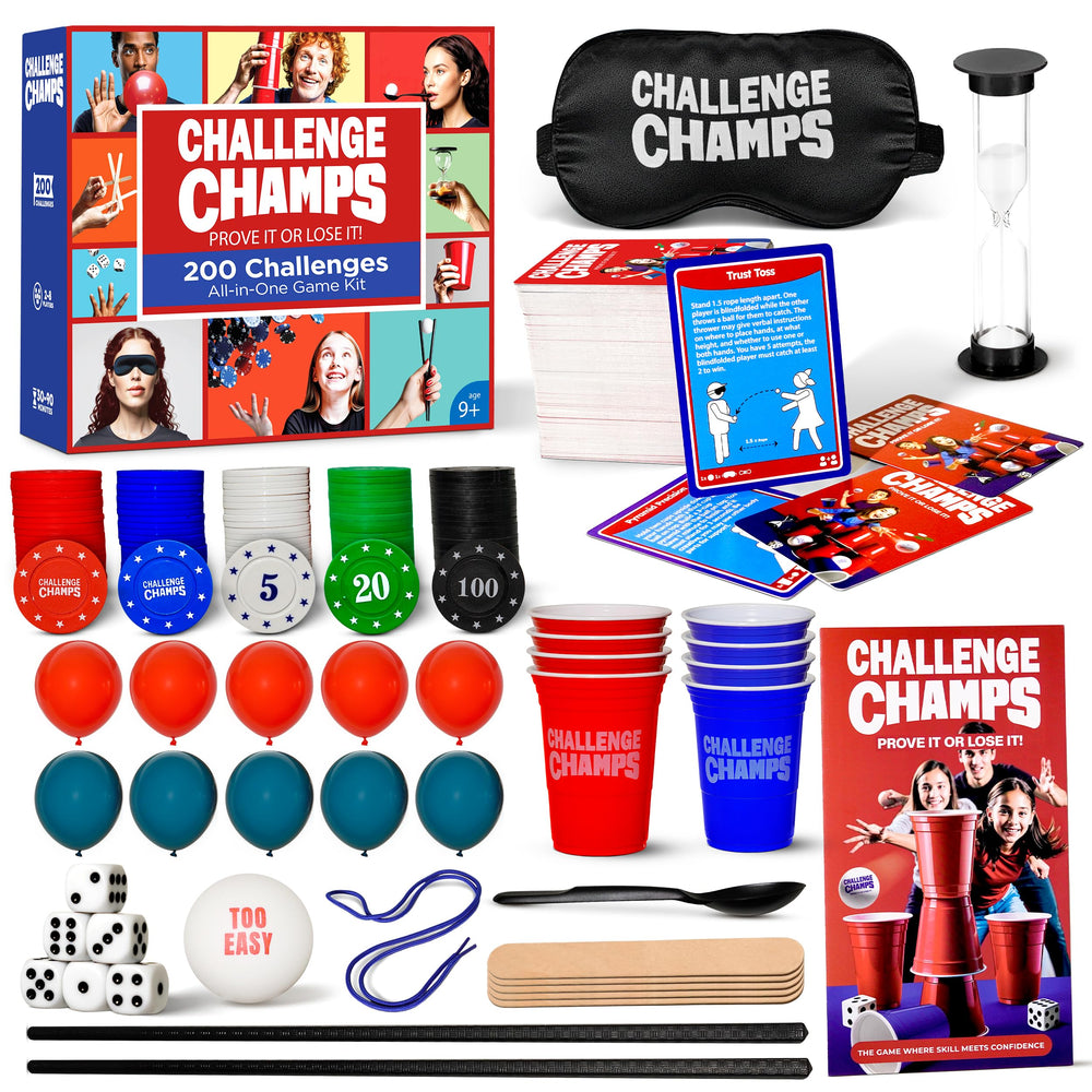 Challenge Champs team-building-offsite setup promotes collaboration through competitive challenges.