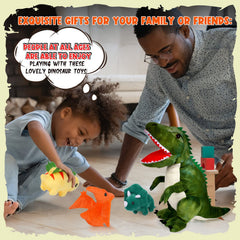 Chalyna plush dinosaur set makes a playful birthday gift idea.