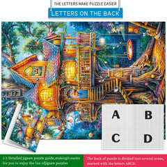 Chalzidar completed puzzle wall decor offers a unique home accent