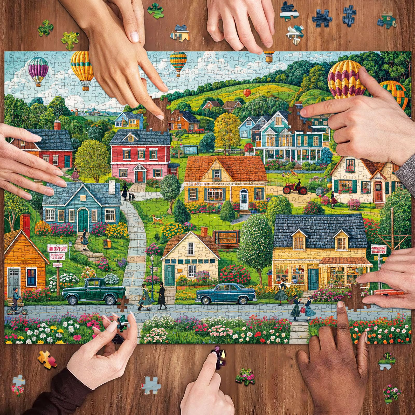 Chalzidar forest scene puzzle; detailed colors boost focus during assembly