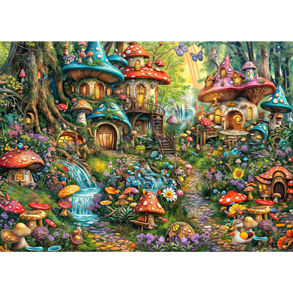 Chalzidar Mushroom Garden puzzle box ready for a relaxing evening