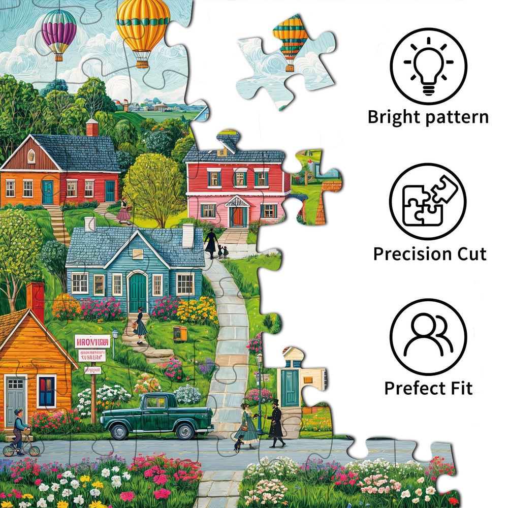 Chalzidar puzzle size highlights a complete room-ready display after completion